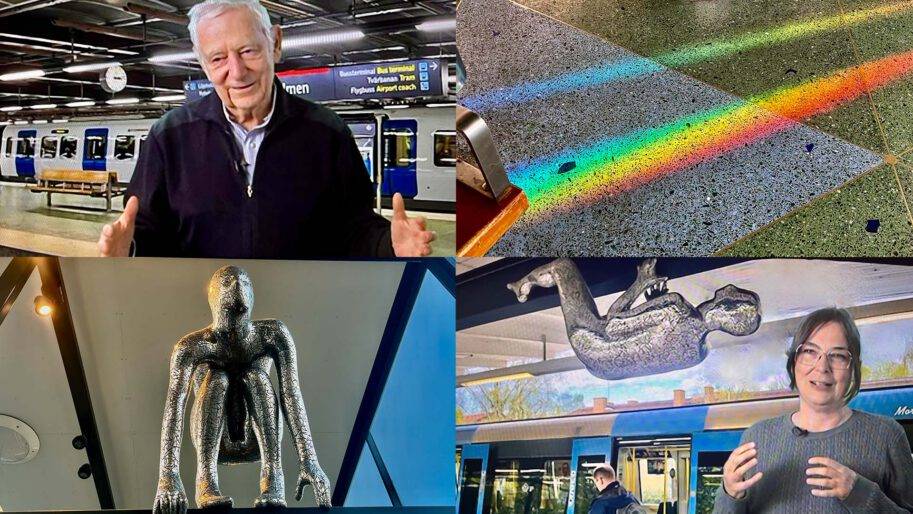 Konsten i tunnelbanan del 7 Leif Bolter Liljeholmen och Maria Miesenberger Enskede gård